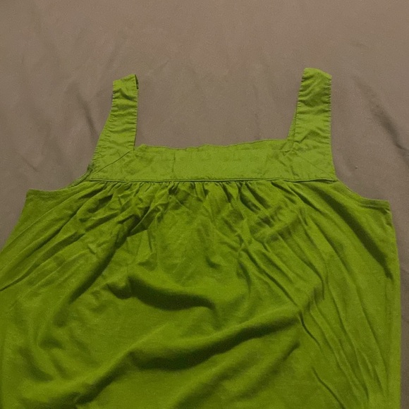 Mossimo XS Shift Tank Midi Dress Pockets Mossy Grass Spring Summer Avocado Green - Picture 5 of 15
